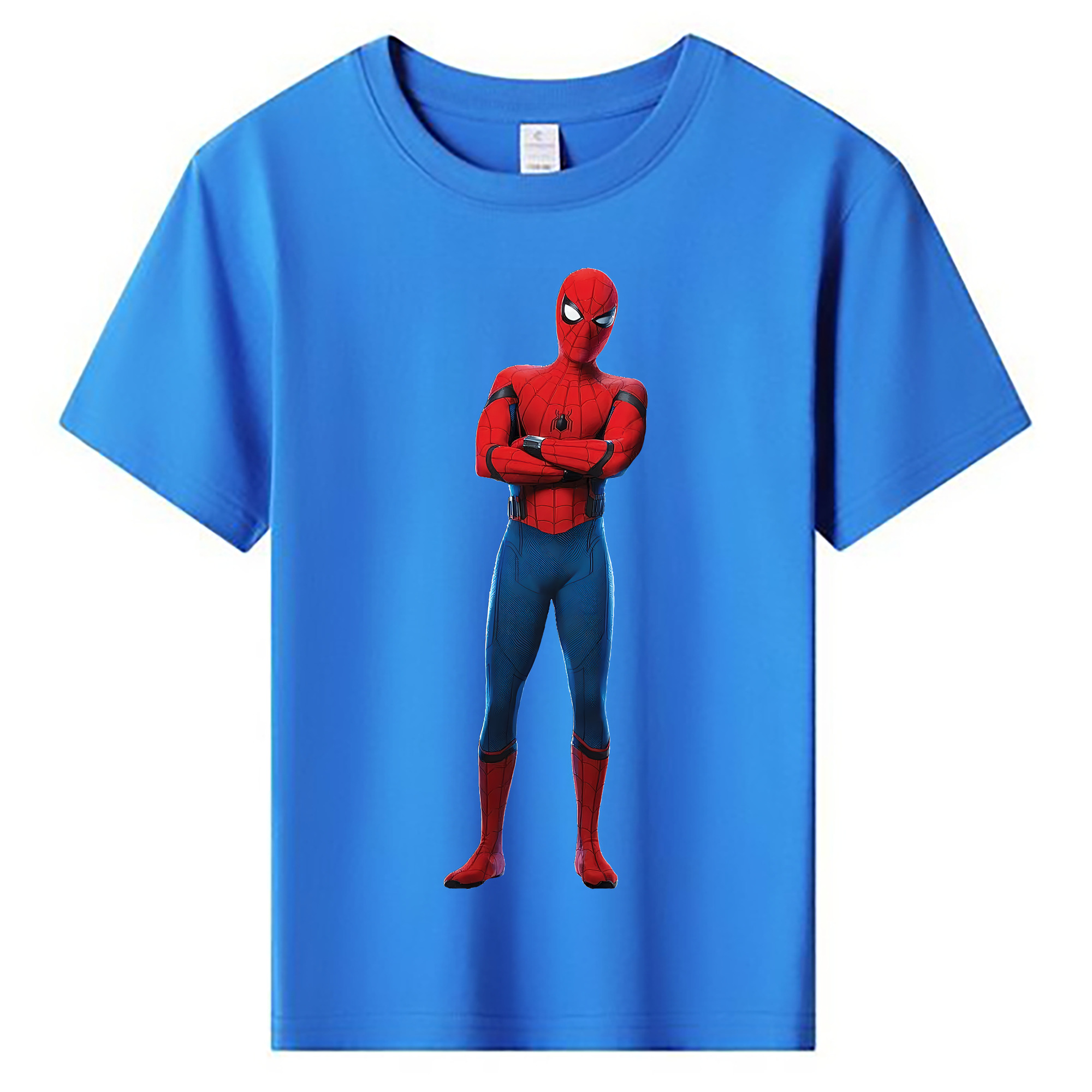 （画像用） Spider Man スパイダーマン 綿100％キッズTシャツ（フロントプリント）